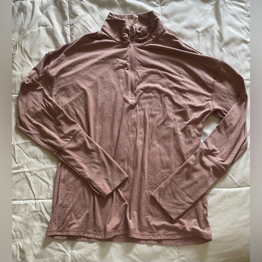 Pink Marika Quarter Zip Yoga Pullover